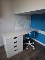 IKEA Smastad Hoogslaper met Bureau, Stoel & Wandbord, Ophalen, Gebruikt, Hoogslaper