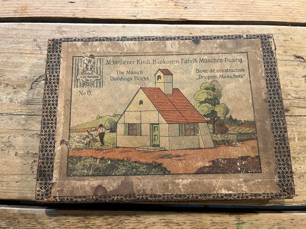 Oude Münchener kindl baukasten fabrik ca. 1900, Ophalen of Verzenden