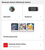 Switch account met 3 spellen: oa Pokémon Z-A, Mario Party, Spelcomputers en Games, Gebruikt, Eén computer, Ophalen of Verzenden