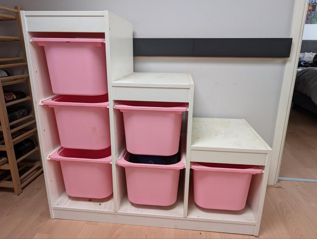 Kast met bakken, Ophalen, Gebruikt, 50 tot 70 cm, 105 cm of meer