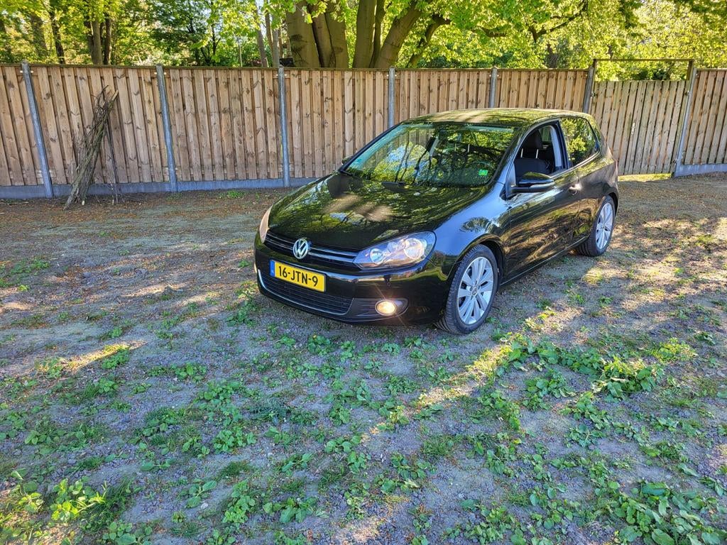 Volkswagen Golf 1.4 TSI  2009 Zwart, Auto's, Stof, Zwart, 4 cilinders, Origineel Nederlands