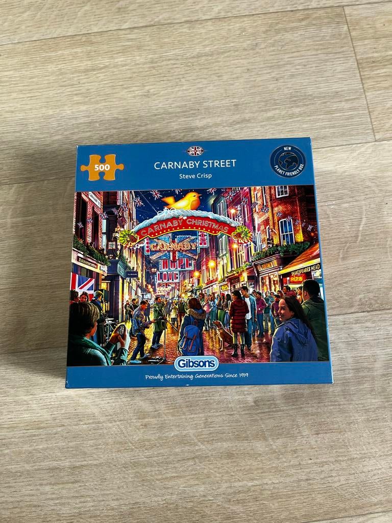 Gibson puzzel Carnaby Street 500 stukjes, Hobby en Vrije tijd, Denksport en Puzzels, Ophalen, 500 t/m 1500 stukjes, Nieuw, Legpuzzel