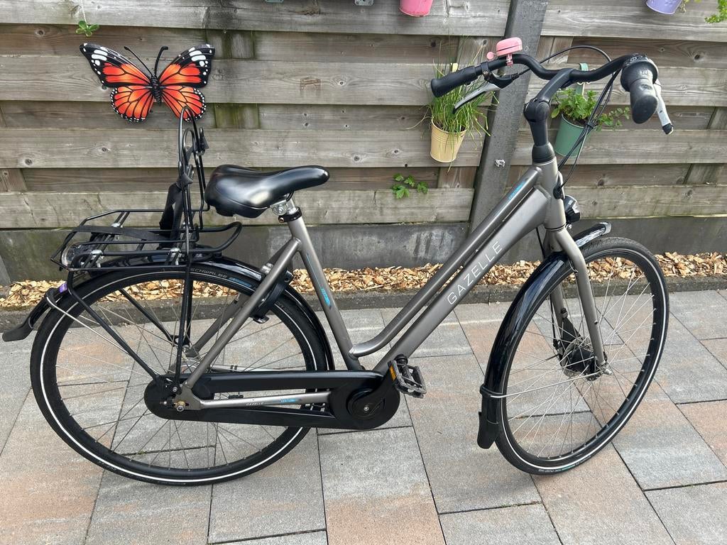 Gazelle Vento damesfiets, Fietsen en Brommers, Fietsen | Dames | Damesfietsen, Ophalen, Gebruikt, Velgrem, Versnellingen