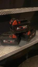 Milwaukee 5.0ah, Ophalen of Verzenden, Gebruikt