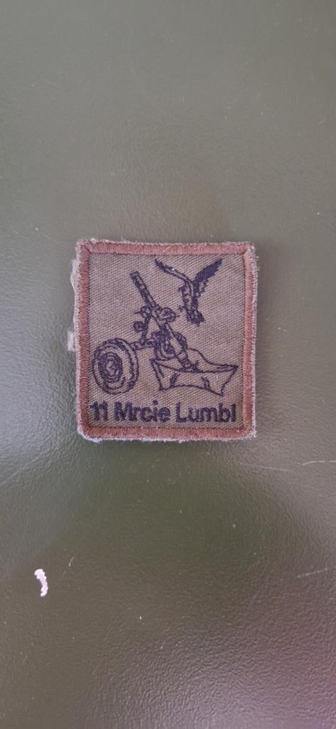 Borstembleem 11Mrcie lmb, Ophalen of Verzenden, Landmacht, Nederland, Embleem of Badge