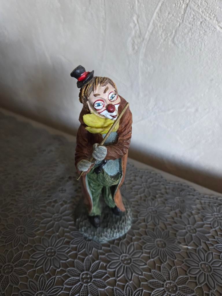 Clown Vintage met fluit, Ophalen of Verzenden