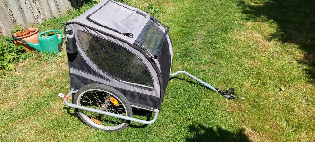 Fietskar voor honden, middelgroot, Fietsen en Brommers, Ophalen, Gebruikt, Hondenkar, Opvouwbaar