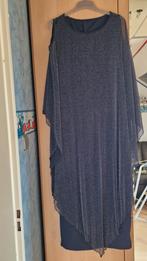 Elegante Blauwe Glitter Tule Jurk met Onderjurk - Maat XL, Ophalen of Verzenden, Maat 46/48 (XL) of groter, Blauw