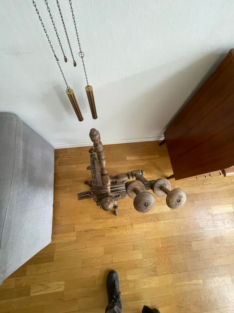 Houten spinnewiel, Ophalen, Gebruikt, Spinnewiel
