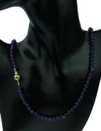 Amethist edelsteen ketting dames 14k gouden bol slot, Voordeelsieraden, Verzenden, Zo goed als nieuw, Met edelsteen