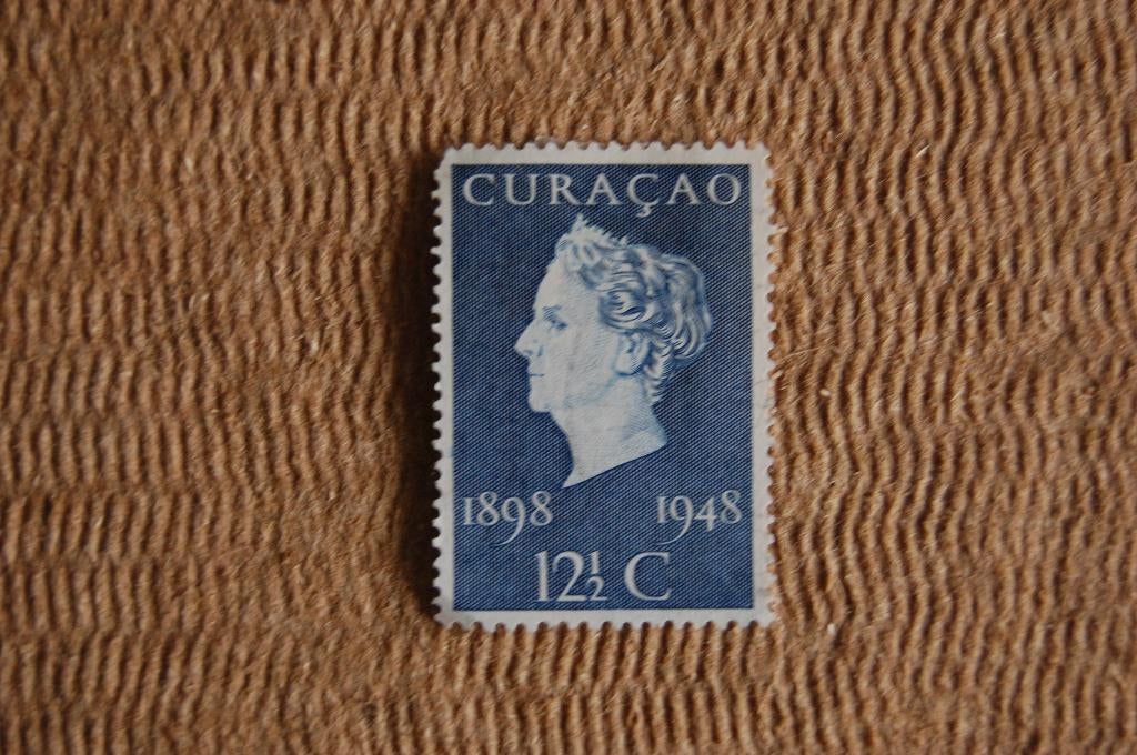 Een POSTZEGEL uit CURACAO uit 1948 postfris, Ophalen of Verzenden, Postfris