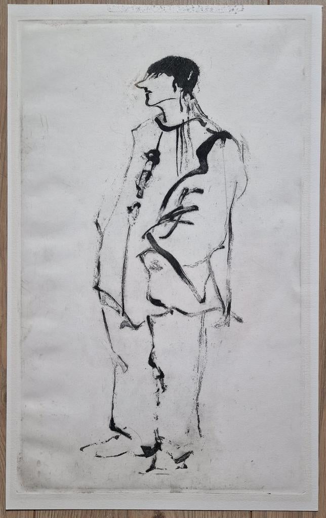 Ets, cobra stijl, ongesigneerd, Eugene Brands?, Ophalen of Verzenden