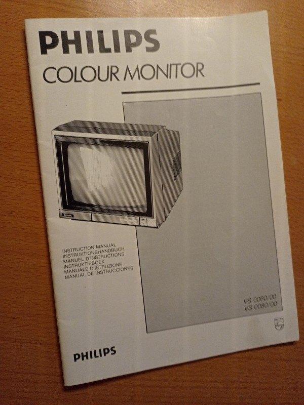 Handleiding PHILIPS VS0080/0060 (MSX) monitor, Computers en Software, Vintage Computers, Verzenden, PHILIPS MSX