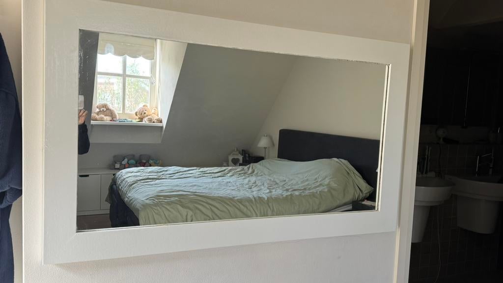 Te koop: spiegel 70x120, Ophalen, Zo goed als nieuw, Minder dan 100 cm, Rechthoekig