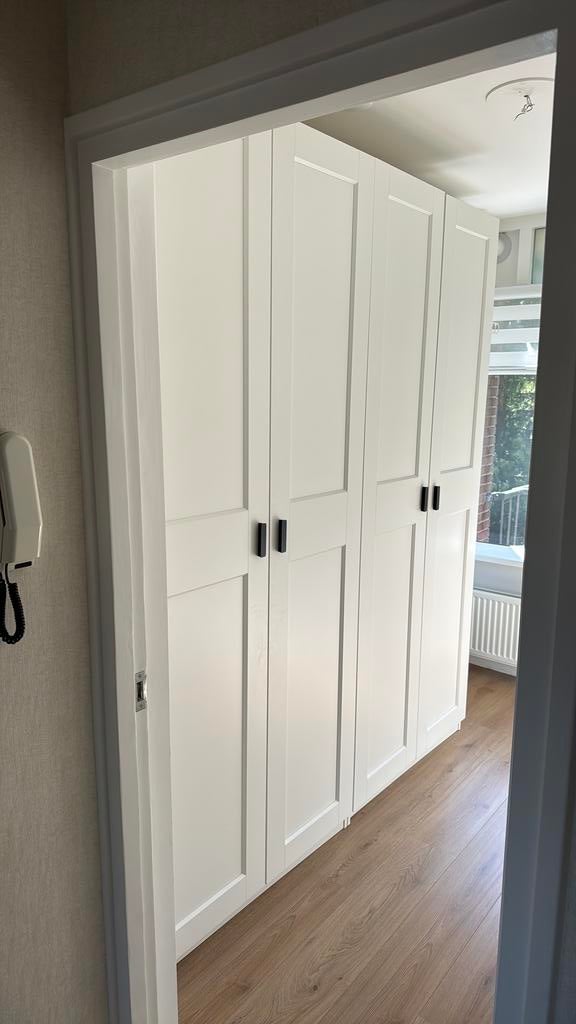 Ikea Grimo Paxkast deuren wit 4 stuks, Ophalen, Zo goed als nieuw, Binnendeur, 200 tot 215 cm