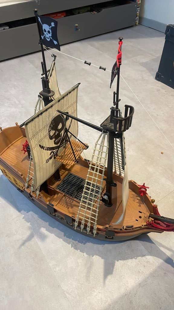 Playmobil piraten schip, Kinderen en Baby's, Speelgoed | Playmobil, Ophalen, Gebruikt, Complete set