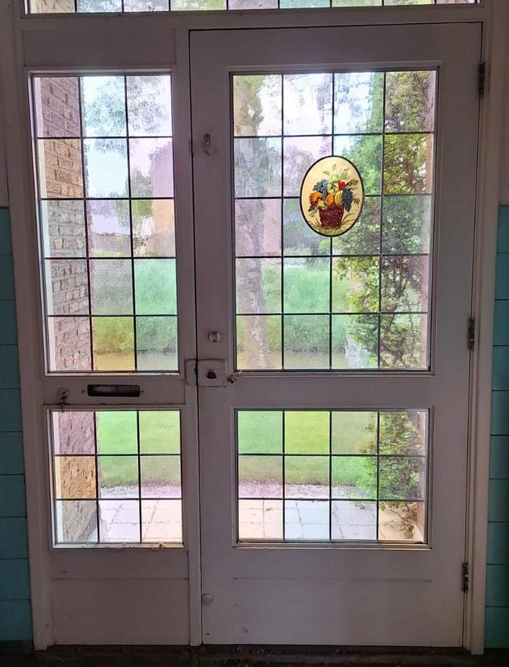 Glas in lood ramen - Diverse maten, Doe-het-zelf en Verbouw, Glas en Ramen, Gebruikt, Gevelraam of Ruit, 80 tot 120 cm, Minder dan 80 cm