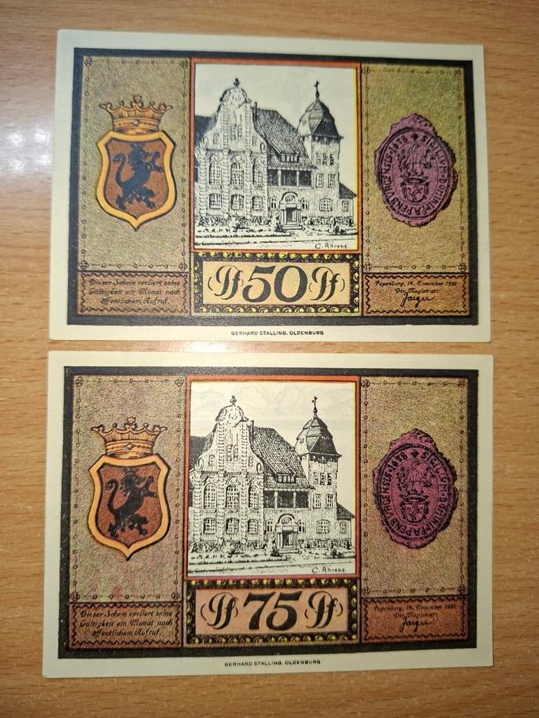 Duits Notgeld Papenburg Noodgeld, Postzegels en Munten, Bankbiljetten | Europa | Niet-Eurobiljetten, Ophalen of Verzenden, Duitsland