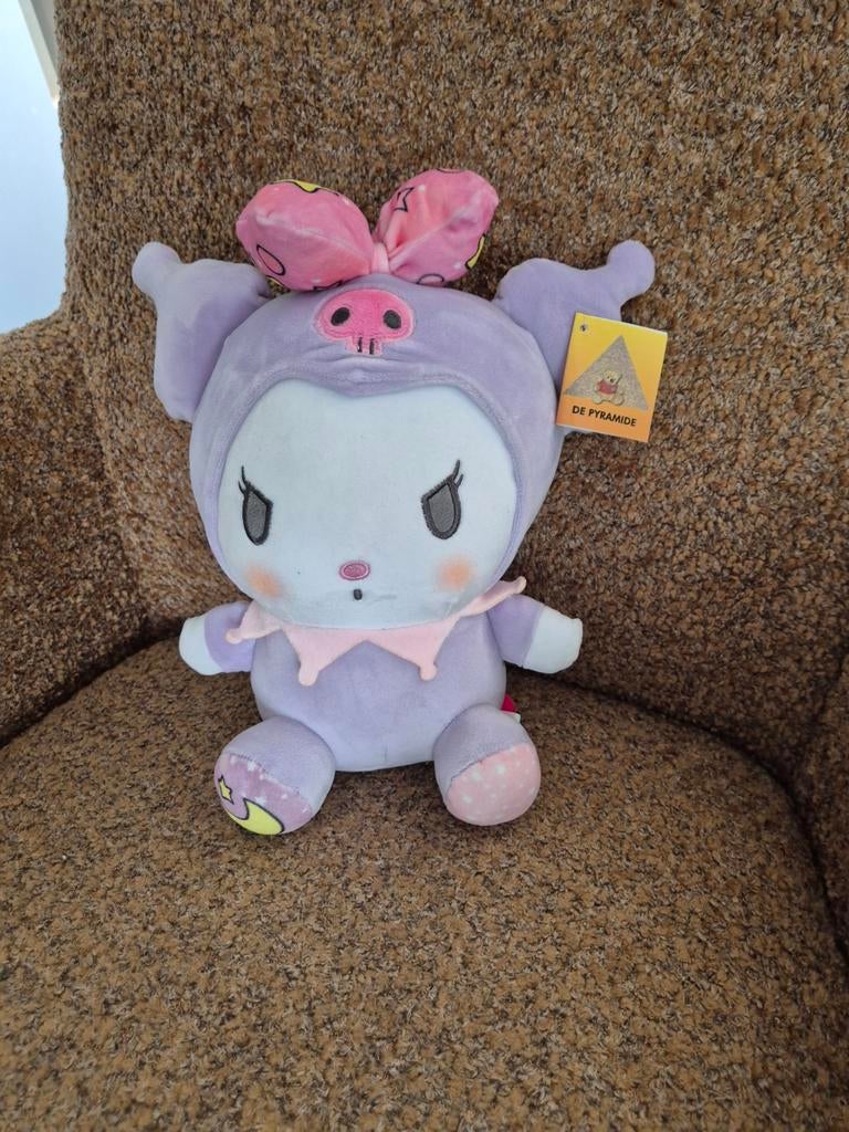 Hallo kitty, Kuromi knuffel, Ophalen of Verzenden, Zo goed als nieuw, Overige typen