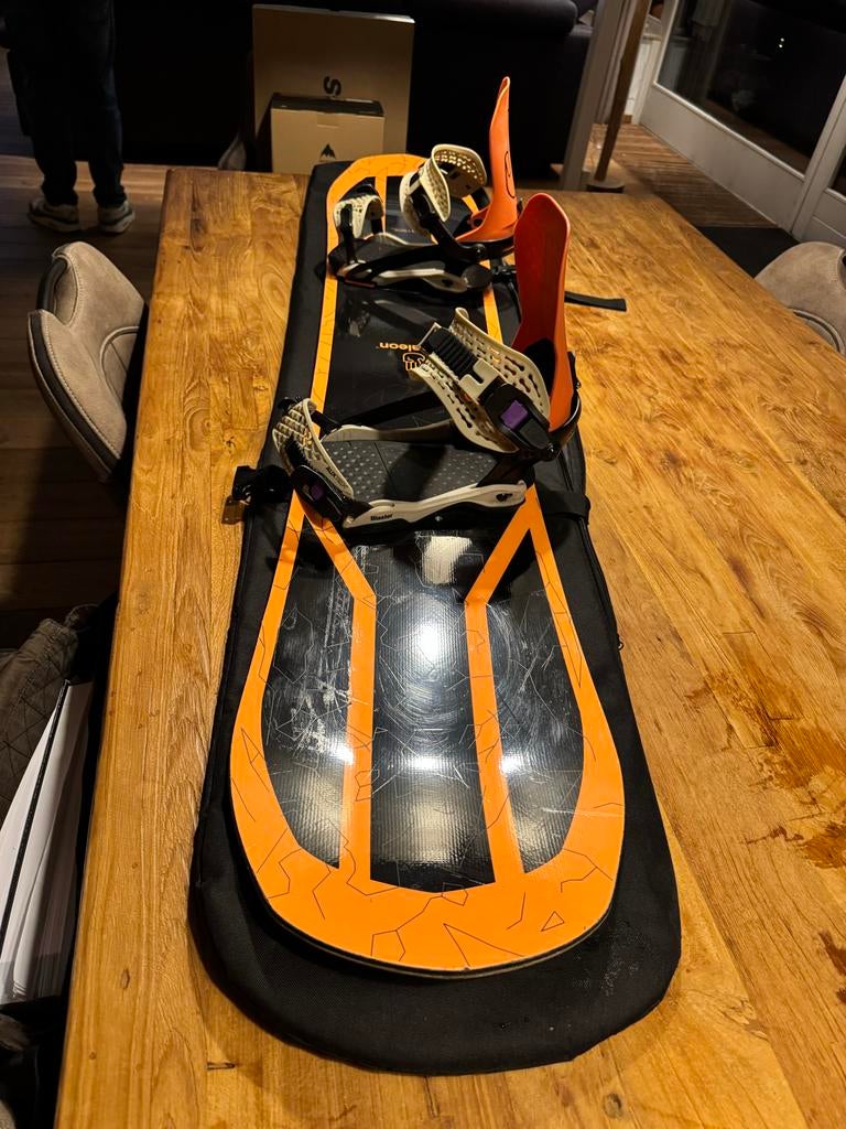 Bataleon Goliath 156 snowboard met Blaster bindingen, Ophalen of Verzenden, Gebruikt, Board