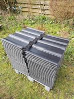 Dakpannen Frankfurter Novo+ Antraciet extra glazuur 94 stuks, Ophalen, Steen of Klei, Zwart, 5 tot 10 m²