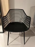 binnen of buiten stoelen set van 4, kwantum, zwart, Tuin en Terras, Tuinstoelen, Ophalen, Gebruikt, Plastic