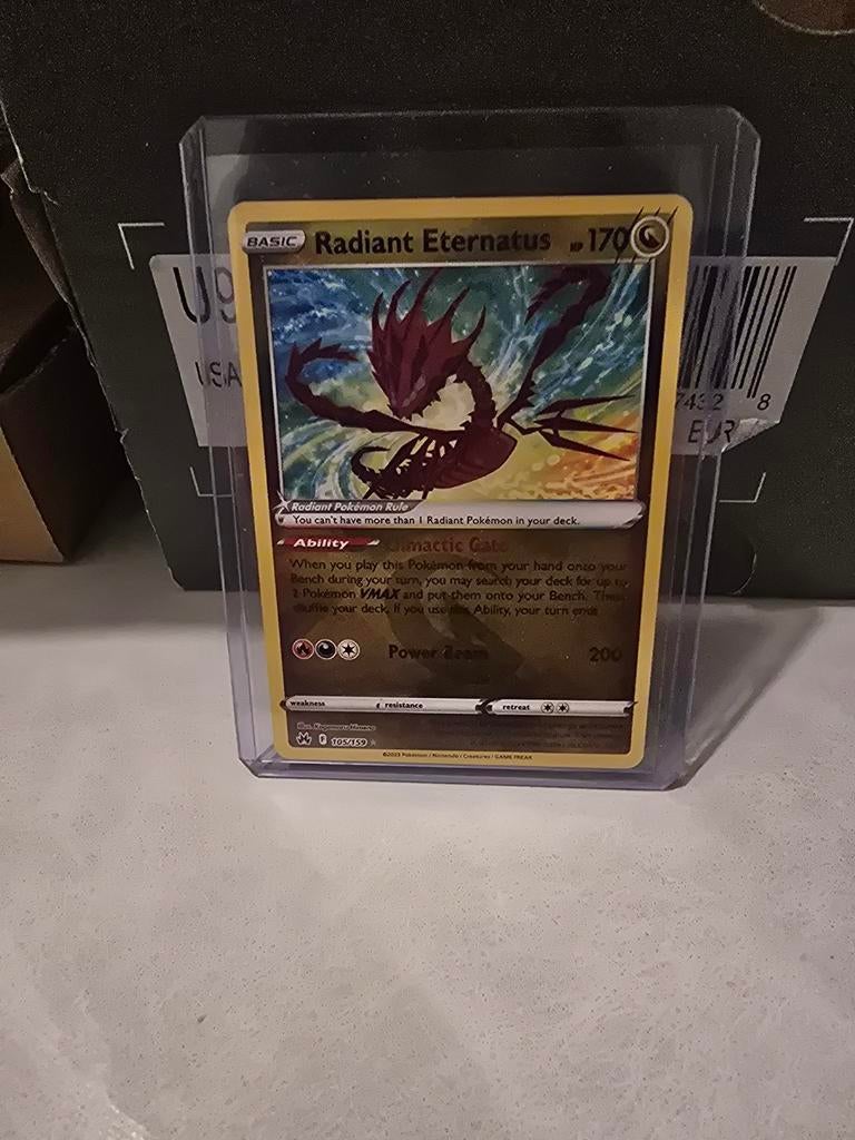 Radiant Eternatus Holo Pokémon Kaart - PSA 10 Waardig, Verzamelen, Speelgoed, Zo goed als nieuw, Ophalen of Verzenden