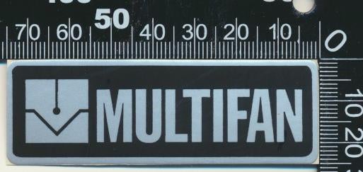 Sticker: Multifan, Ophalen of Verzenden, Zo goed als nieuw, Bedrijf of Vereniging