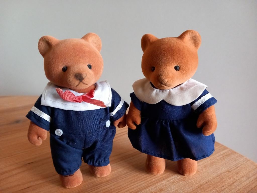 Sylvanian families/Bärenwald beren/blauw/matrozenpak, Ophalen of Verzenden, Gebruikt