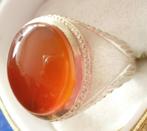 Circa 1970 Agaat zilver 950 ring excellent kwaliteit, Ophalen, 19 tot 20, Zo goed als nieuw, Dame of Heer