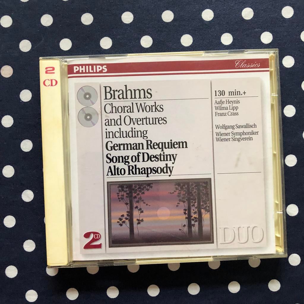 Brahms - Choral Works & Overtures - 2CD Set, Ophalen of Verzenden, Romantiek, Zo goed als nieuw, Vocaal