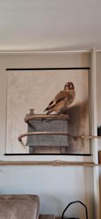 Canvasdoek Het Puttertje 120x124 cm, Ophalen of Verzenden, Zo goed als nieuw, Schilderij, Minder dan 50 cm