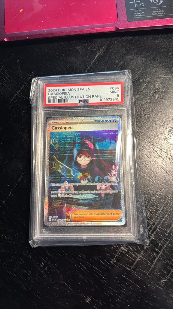 Cassiopeia PSA 9 shrouded fable 094/064 pokemon, Ophalen of Verzenden, Zo goed als nieuw