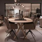 Tafel Eclipse van Mobitec, Eiken Mosaic met hoge korting...., 100 tot 150 cm, Overige materialen, Ophalen of Verzenden, Vijf personen of meer