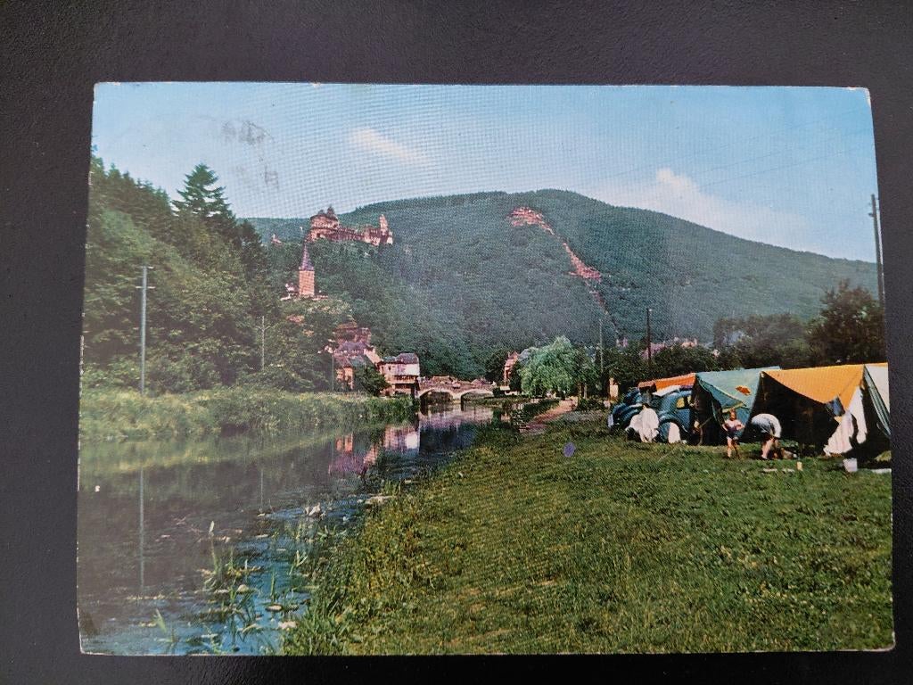Vianden, Luxemburg, Camping, gelopen, 1964., Verzenden, 1960 tot 1980, Gelopen, België en Luxemburg