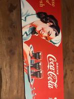 Coca-Cola reclamebord, Ophalen of Verzenden, Gebruikt, Reclamebord
