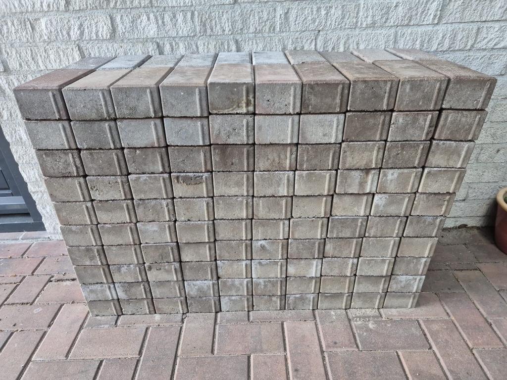 Grote betonklinkers, Ophalen, Gebruikt, Klinkers, Minder dan 5 m²