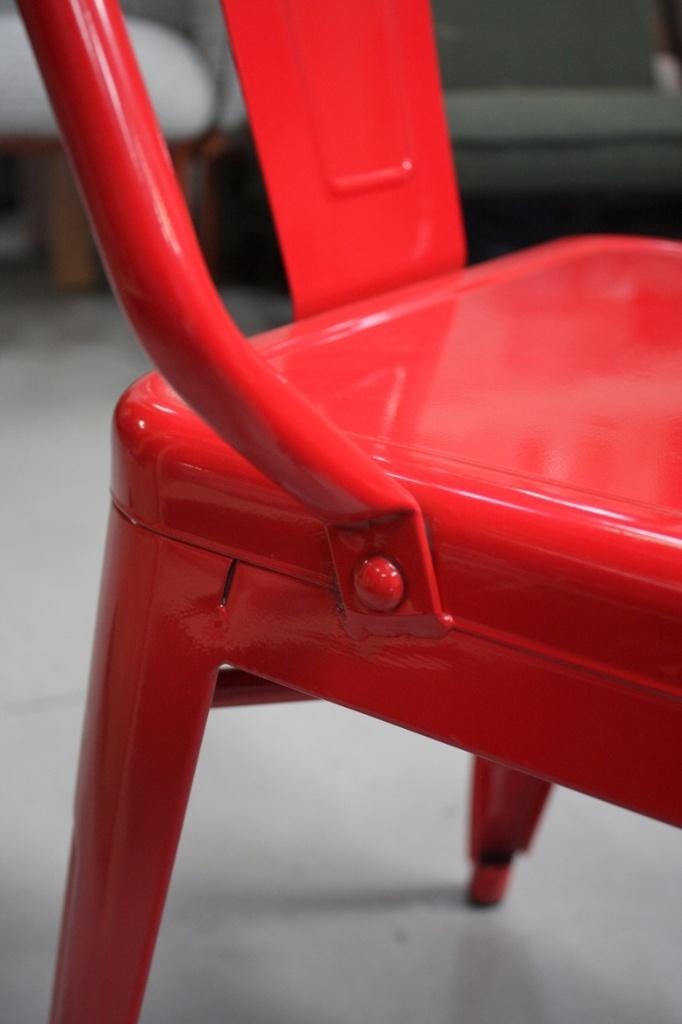 Partij rode stoelen tuinstoelen terras horeca tolix, Tuin en Terras, Ophalen, Nieuw