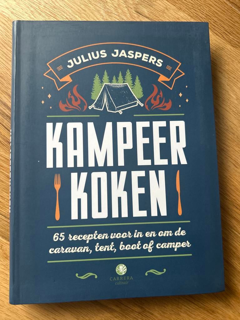 Julius Jaspers Kampeerkoken: 65 recepten voor onderweg, Boeken, Kookboeken, Ophalen of Verzenden, Zo goed als nieuw, Overige gebieden