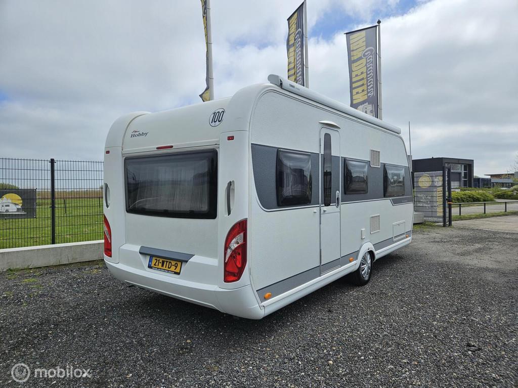 HOBBY EXCELLENT 495 UL|ENKELE BEDDEN|LUIFEL|MOVER|FIETSENDRA, Hobby, 7 tot 8 meter, Bedrijf, Schokbreker