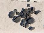 Donkergrijze siergrind / pebble stones voor tuin, Tuin en Terras, Grind, Keien en Split, Ophalen, Overige materialen, Gebruikt