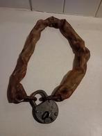 Kettingslot met hangslot, Fietsen en Brommers, Fietsaccessoires | Fietssloten, Ophalen of Verzenden