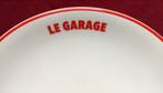 Vintage Maastricht Porselein 'Le Garage' bord 6 x, Verzenden