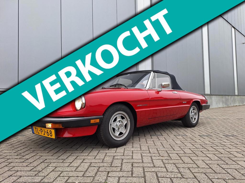Alfa Romeo Spider 2.0 Veloce -VERKOCHT-, Auto's, Achterwielaandrijving, 1962 cc, Cabriolet, Leder
