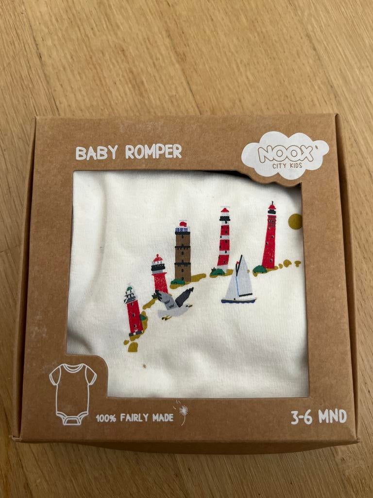Baby romper Waddeneilanden thema 3-6 maanden Noox City Kids, Kinderen en Baby's, Babykleding | Overige, Ophalen of Verzenden, Nieuw