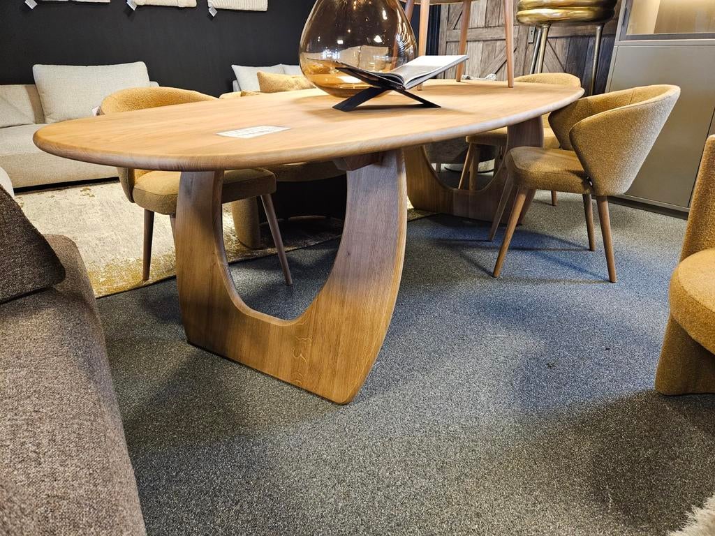 Massief eiken tafel Bali Dining passe-partout opruiming, Ophalen of Verzenden, Nieuw, Rechthoekig, 200 cm of meer