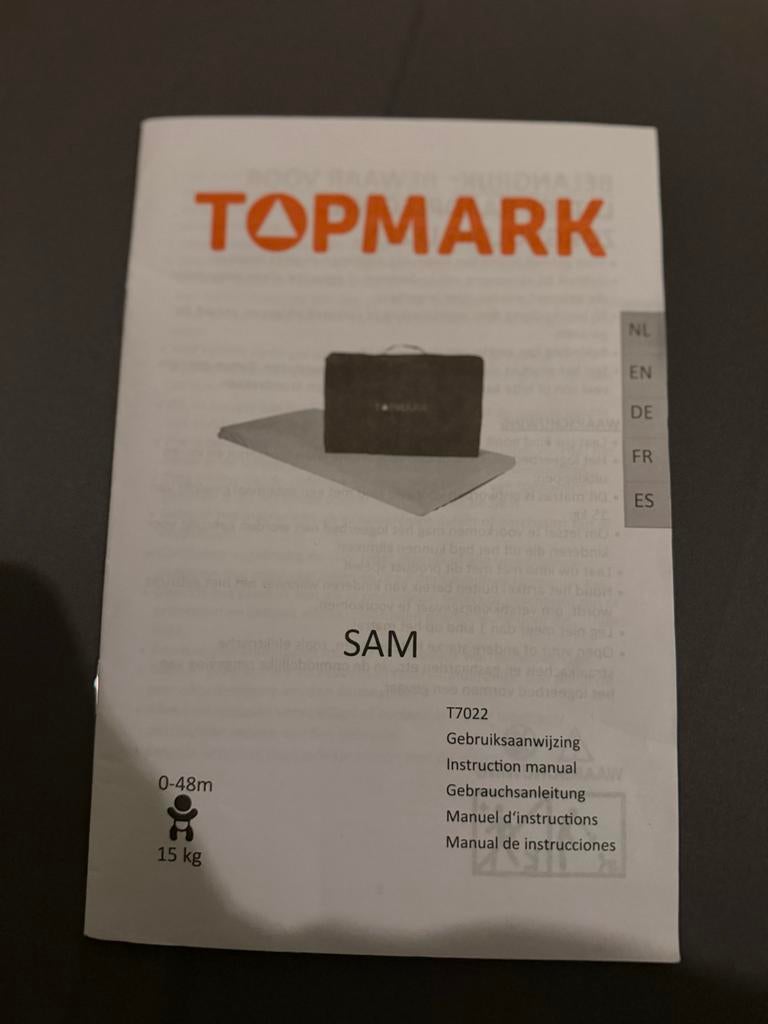 Topmark matrasje tbv campingbedje / reiswieg, Kinderen en Baby's, Babywiegjes en Ledikanten, Ophalen, Zo goed als nieuw, Reisbedje