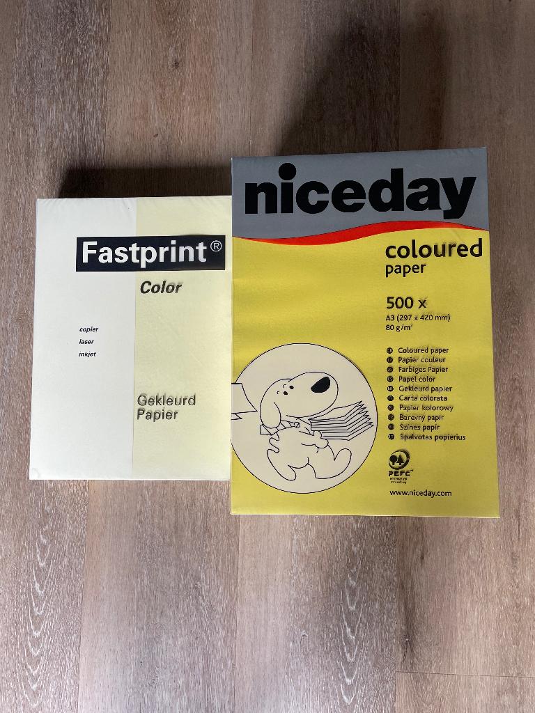 A3 Kopieer- of printpapier in de kleur geel, Ophalen of Verzenden, Nieuw