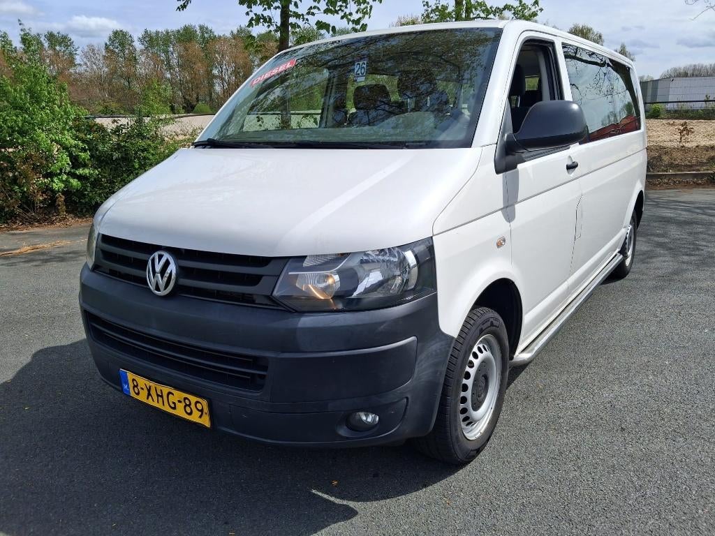 Volkswagen Transporter 2.0 TDI 62KW Kombi 2014 Wit 9 PERS, Voorwielaandrijving, Euro 5, 241 €/maand, Wit