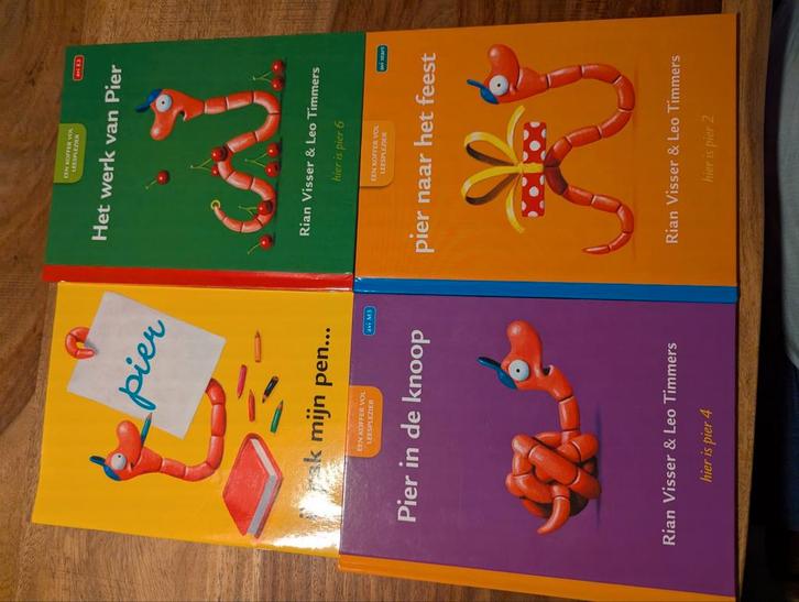 Leeskoffer beginnende lezers : hier is pier, Boeken, Kinderboeken | Jeugd | onder 10 jaar, Ophalen of Verzenden